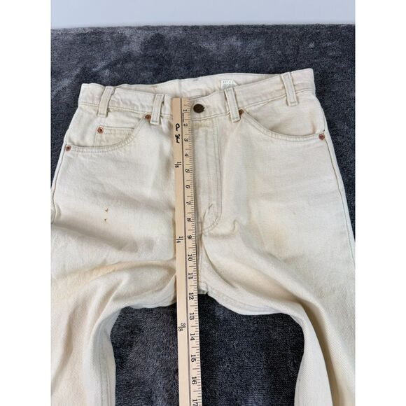 Vtg 90s Levi's 517 Bootcut Orange Tab Men's 33X32 (32X31.5) Cream Made In USA - Picture 11 of 16